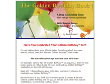 Tablet Screenshot of goldenbirthdaybook.com